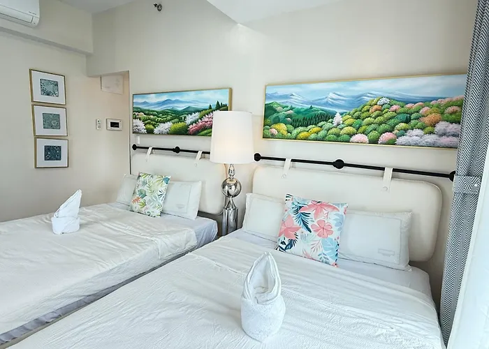 Spacious 1br With Seaview & Pool View Near Okada, Moa & Airport Manila